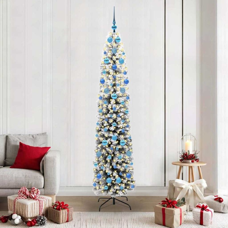 Sapin de Noël artificiel Vert 210 cm PVC et acier et plastique 541346541346