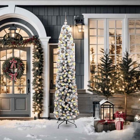 Sapin de Noël artificiel Vert 210 cm PVC et acier et plastique 541348541348