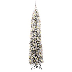 Sapin de Noël artificiel Vert 210 cm PVC et acier et plastique 541348541348