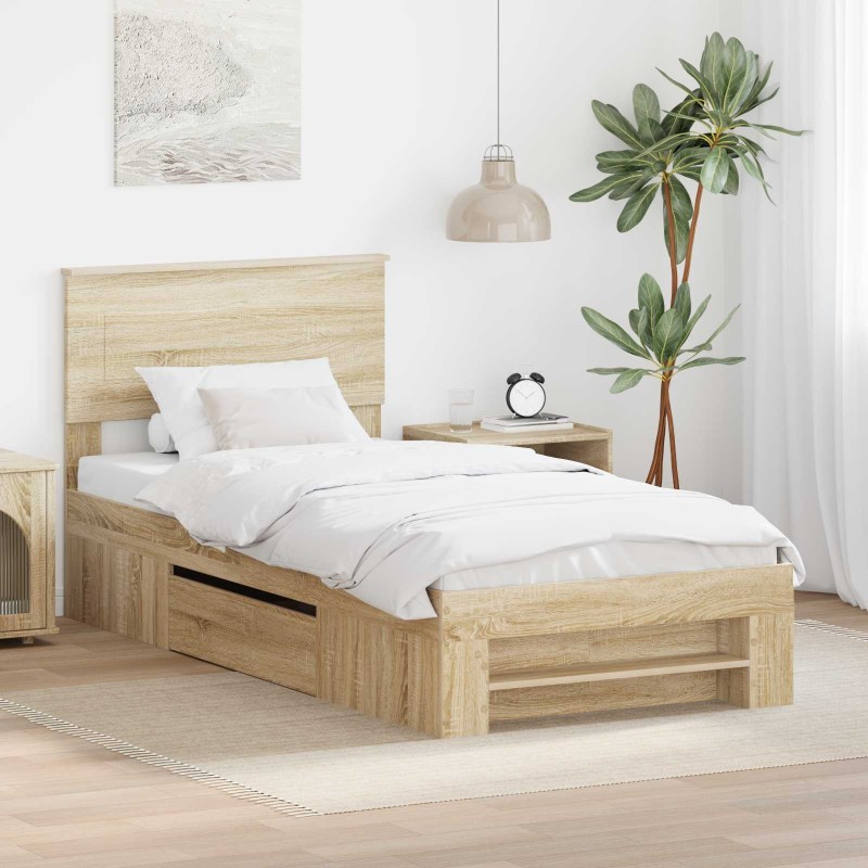 Cadre de lit Chêne Sonoma 80 x 200 cm Bois d'ingénierie 541356541356