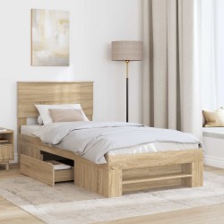 Cadre de lit Chêne Sonoma 80 x 200 cm Bois d'ingénierie 541356541356