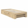 Cadre de lit Chêne Sonoma 80 x 200 cm Bois d'ingénierie 541356541356