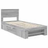 Cadre de lit Gris Sonoma 80 x 200 cm Bois d'ingénierie 541359541359