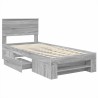 Cadre de lit Gris Sonoma 80 x 200 cm Bois d'ingénierie 541359541359