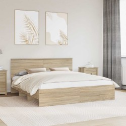 Cadre de lit Chêne Sonoma 180 x 200 cm Bois d'ingénierie 541364541364