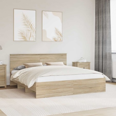 Cadre de lit Chêne Sonoma 180 x 200 cm Bois d'ingénierie 541364541364