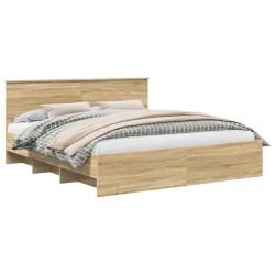Cadre de lit Chêne Sonoma 180 x 200 cm Bois d'ingénierie 541364541364