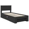 Cadre de lit Noir 80 x 200 cm Bois d'ingénierie 541372541372