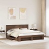 Cadre de lit Chêne brun 180 x 200 cm Bois d'ingénierie 541380541380