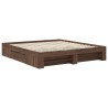 Cadre de lit Chêne brun 180 x 200 cm Bois d'ingénierie 541380541380