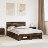 Cadre de lit Chêne fumé 140 x 200 cm Bois d'ingénierie 541383541383