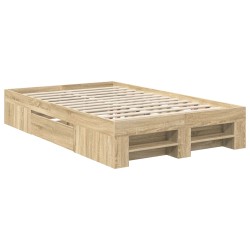 Cadre de lit Chêne Sonoma 137 x 203 cm Bois d'ingénierie 541385541385