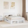 Cadre de lit Blanc 150 x 200 cm Bois d'ingénierie 541403541403