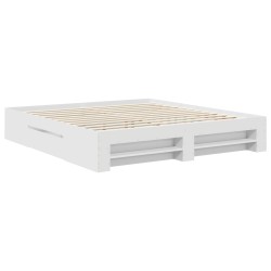 Cadre de lit Blanc 180 x 200 cm Bois d'ingénierie 541405541405
