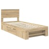 Cadre de lit Chêne Sonoma 100 x 200 m Bois d'ingénierie 541406541406