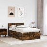 Cadre de lit Chêne fumé 120 x 200 cm Bois d'ingénierie 541411541411