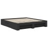 Cadre de lit Noir 200 x 200 cm Bois d'ingénierie 541416541416