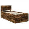 Cadre de lit Chêne fumé 120 x 200 cm Bois d'ingénierie 541430541430