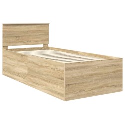 Cadre de lit Chêne Sonoma 90 x 190 cm Bois d'ingénierie 541434541434