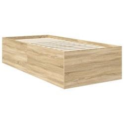 Cadre de lit Chêne Sonoma 90 x 190 cm Bois d'ingénierie 541434541434