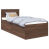 Cadre de lit Chêne brun 75 x 190 cm Bois d'ingénierie 541435541435