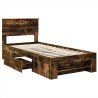 Cadre de lit Chêne fumé 90 x 200 cm Bois d'ingénierie 541439541439