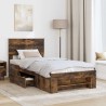 Cadre de lit Chêne fumé 90 x 200 cm Bois d'ingénierie 541445541445