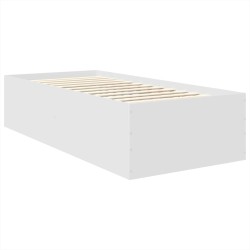 Cadre de lit Blanc 90 x 200 cm Bois d'ingénierie 541451541451