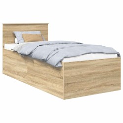 Cadre de lit Chêne Sonoma 75 x 190 cm Bois d'ingénierie 541457541457