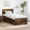 Cadre de lit Chêne fumé 90 x 200 cm Bois d'ingénierie 541459541459