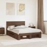 Cadre de lit Chêne brun 140 x 200 cm Bois d'ingénierie 541480541480