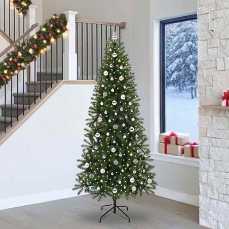 Sapin de Noël artificiel avec 300 LED Vert 240 cm PE et PVC 541481541481