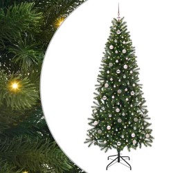 Sapin de Noël artificiel avec 300 LED Vert 240 cm PE et PVC 541481541481