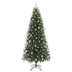 Sapin de Noël artificiel avec 300 LED Vert 240 cm PE et PVC 541481541481
