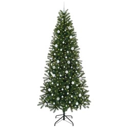 Sapin de Noël artificiel avec 300 LED Vert 240 cm PE et PVC 541486541486