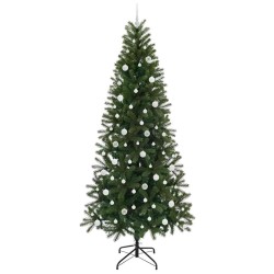 Sapin de Noël artificiel avec 300 LED Vert 240 cm PE et PVC 541486541486