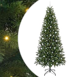 Sapin de Noël artificiel avec 300 LED Vert 240 cm PE et PVC 541488541488