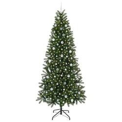 Sapin de Noël artificiel avec 300 LED Vert 240 cm PE et PVC 541488541488