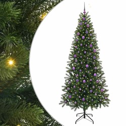 Sapin de Noël artificiel avec 300 LED Vert 240 cm PE et PVC 541489541489