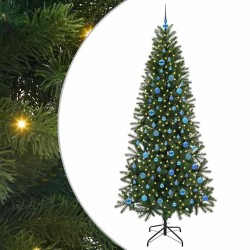 Sapin de Noël artificiel avec 300 LED Vert 240 cm PE et PVC 541490541490