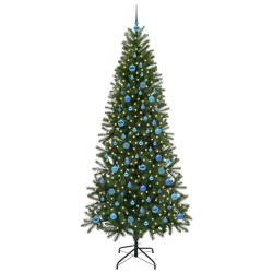Sapin de Noël artificiel avec 300 LED Vert 240 cm PE et PVC 541490541490