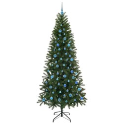 Sapin de Noël artificiel avec 300 LED Vert 240 cm PE et PVC 541490541490