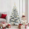 Sapin de Noël artificiel avec 150 LED Blanc 150 cm PE et PVC 541496541496