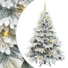 Sapin de Noël artificiel avec 150 LED Blanc 150 cm PE et PVC 541496541496