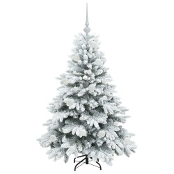 Sapin de Noël artificiel avec 150 LED Blanc 120 cm PE et PVC 541497541497