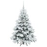 Sapin de Noël artificiel avec 150 LED Blanc 120 cm PE et PVC 541497541497