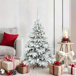 Sapin de Noël artificiel avec 150 LED Blanc 120 cm PE et PVC 541499541499