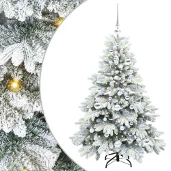 Sapin de Noël artificiel avec 150 LED Blanc 120 cm PE et PVC 541499541499