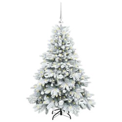 Sapin de Noël artificiel avec 150 LED Blanc 120 cm PE et PVC 541499541499