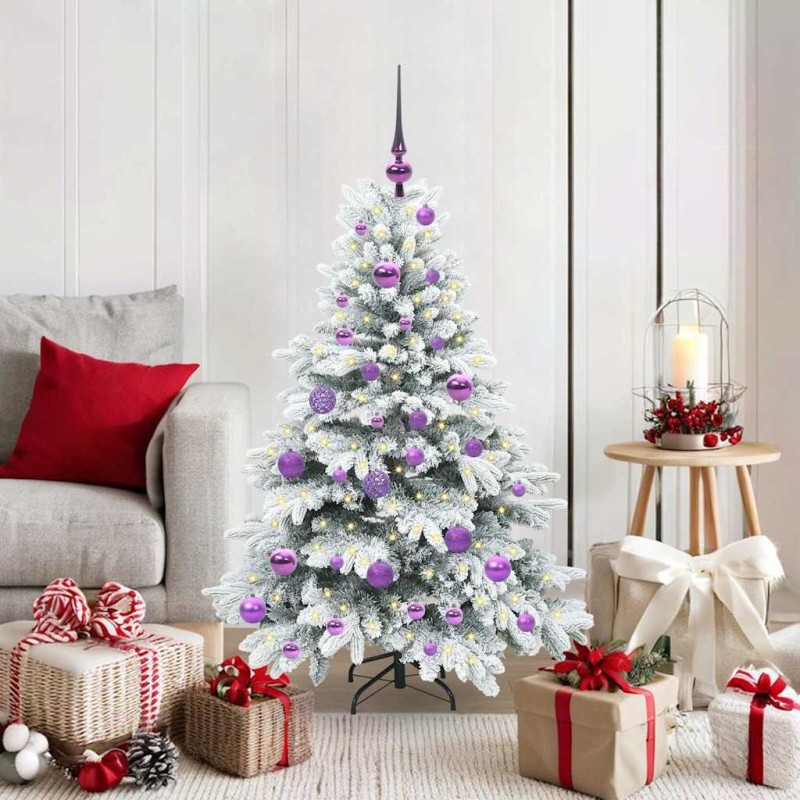 Sapin de Noël artificiel avec 150 LED Blanc 120 cm PE et PVC 541500541500